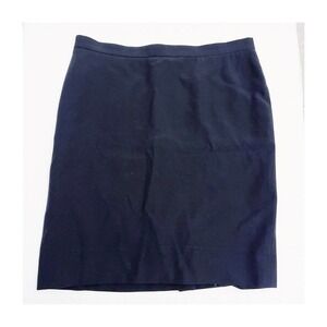 AKRIS Wool Black Pencil Skirt Back Zipper SZ14